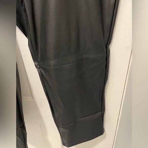 NWT Nili Lotan for Target black faux leather pants. Size 20/22W - Picture 5 of 7